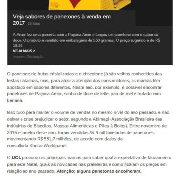 Paçoca, sonho e profiteroles: marcas apostam em novos sabores de panetone – UOL