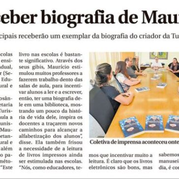 Escolas vão receber biografia de Maurício de Souza