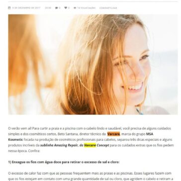 Três principais dicas para um cabelo saudável no verão – Beauty UP