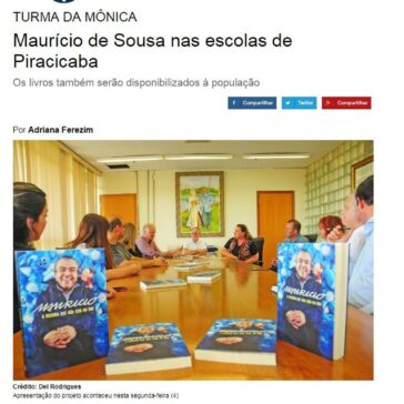 Maurício de Sousa nas escolas de Piracicaba – Gazeta de Piracicaba (On-line)