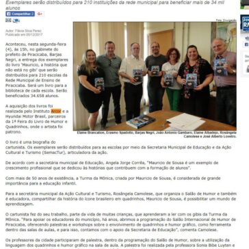 Escolas de Piracicaba recebem biografia de Mauricio de Sousa – Jornal Região Metropolitana de Campinas