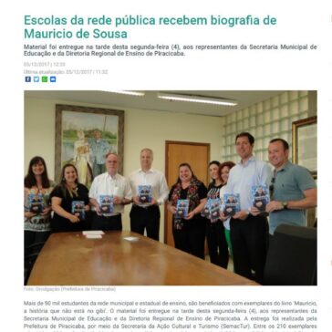 Escolas da rede pública recebem biografia de Mauricio de Sousa – PiraDigital
