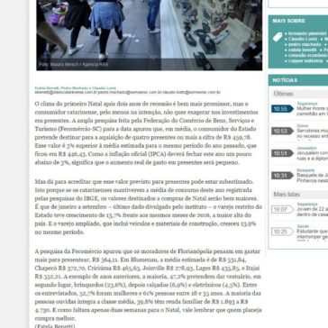 Catarinense reserva R$ 460 para presentes de Natal – A Notícia