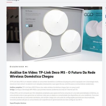Análise em vídeo: TP-Link Deco M5 – O futuro da rede wireless doméstica chegou – 24Brasil