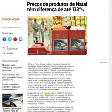 Preços de produtos de Natal têm diferença de até 133% – aRede