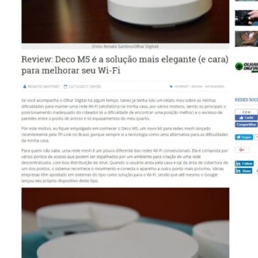 Review: Deco M5 é a solução mais elegante (e cara) para melhorar seu Wi-Fi – Olhar Digital