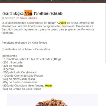 Receita Mágica Arcor: Panettone recheado – Rede Press