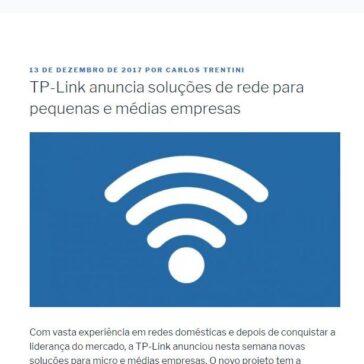 TP-Link anuncia soluções de rede para pequenas e médias empresas – Carlos Trentini
