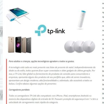 TP-Link apresenta sugestões de presentes para os apaixonados por tecnologia – MTI Tecnologia