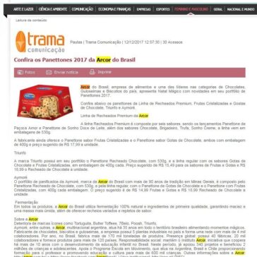 Confira os Panettones 2017 da Arcor do Brasil – Maxpress Net