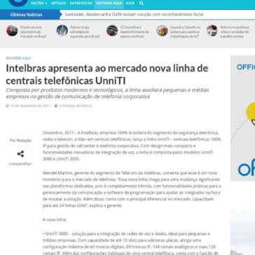 Intelbras apresenta ao mercado nova linha de centrais telefônicas UnniTI – InforChannel