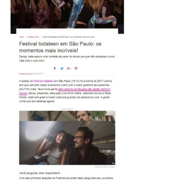 Festival todateen em São Paulo: os momentos mais incríveis! – Revista Todateen