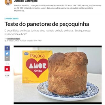 Teste do panetone de paçoquinha – Veja SP