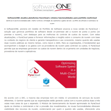 SoftwareONE Licenciamento e Cloud – FX Review