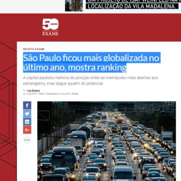 São Paulo ficou mais globalizada no último ano, mostra ranking – Exame.com