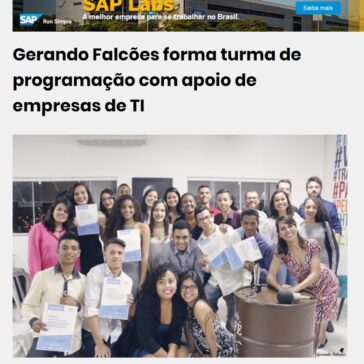 Gerando Falcões forma turma de programação com apoio de empresas de TI – It Forum 365
