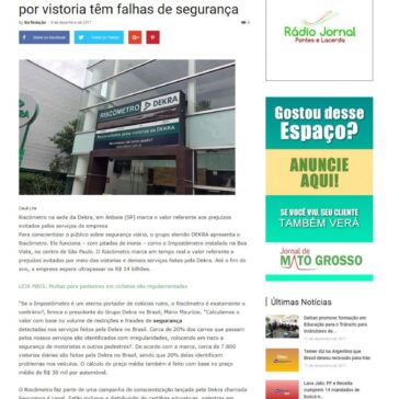 Cerca de 20% dos carros que passam por vistoria têm falhas de segurança – Jornal de Mato Grosso