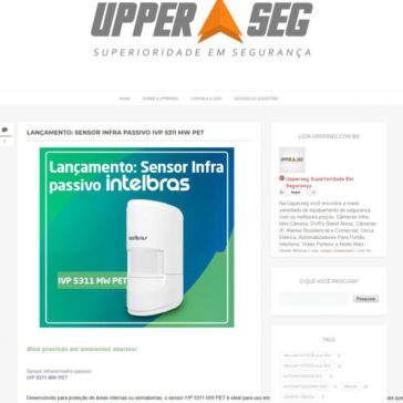 Lançamento: Sensor Infra Passivo IVP 5311 MW PET – UpperSeg