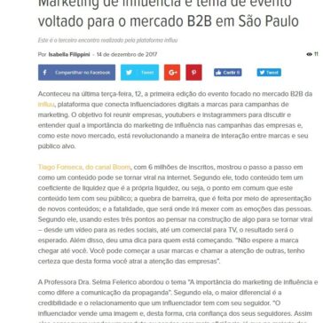 Marketing de influência é tema de evento voltado para o mercado B2B em São Paulo – Abc da Comunicação