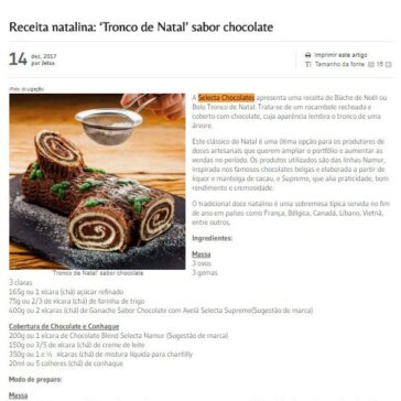 Receita natalina: “Tronco de Natal” sabor chocolate – Jetss
