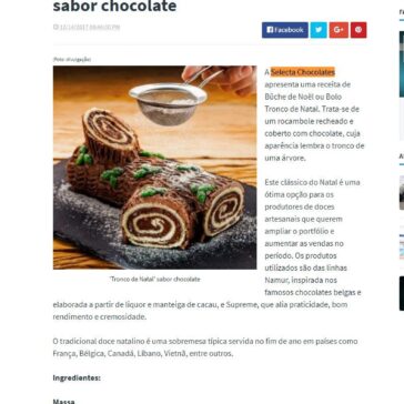 Receita natalina: ‘Tronco de Natal’ sabor chocolate – Portal Telenotícias