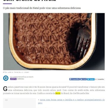 Receita de Natal: Pavê de Panettone com Creme de Avelã – Receita de Natal: Pavê de Panettone com Creme de Avelã Notícias ao Minuto