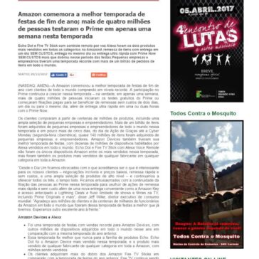 Amazon comemora a melhor temporada de festas de fim de ano; mais de quatro milhões de pessoas testaram o Prime em apenas uma semana nesta temporada Diário de Canindé