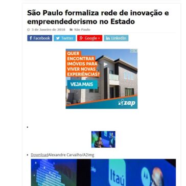 São Paulo formaliza rede de inovação e empreendedorismo no Estado – Folha Nobre
