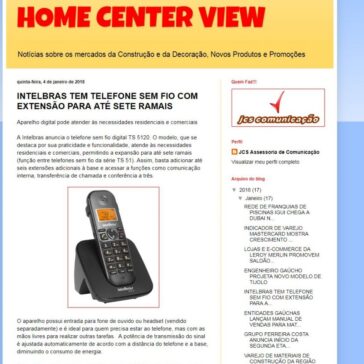 INTELBRAS TEM TELEFONE SEM FIO COM EXTENSÃO PARA ATÉ SETE RAMAIS – Home Center View