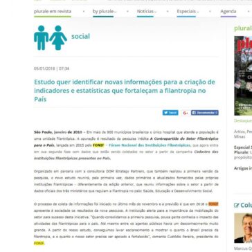 Estudo quer identificar novas informações para a criação de indicadores e estatísticas que fortaleçam a filantropia no País – Plurale