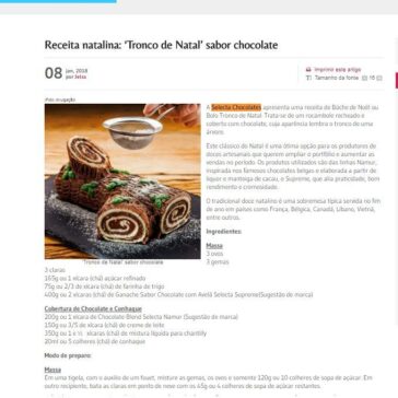 Receita natalina: “Tronco de Natal” sabor chocolate – Jetss