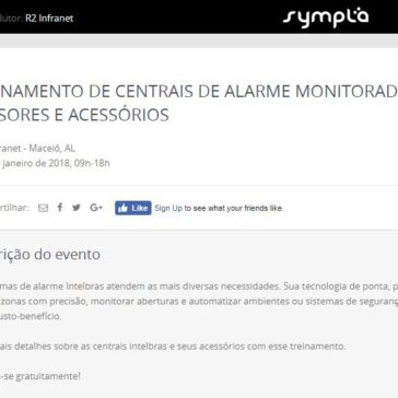 Treinamento de centrais de alarme monitorado, sensores e acessórios – Sympla
