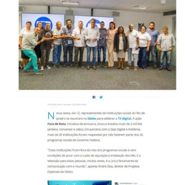 Sinal digital chega a mais de 20 instituições no Rio de Janeiro – Rede Globo