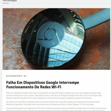 Falha em dispositivos Google interrompe funcionamento de redes Wi-Fi – 24Brasil