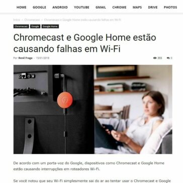 Chromecast e Google Home estão causando falhas em Wi-Fi – Google Discovery