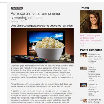 Aprenda a montar um cinema streaming em casa – Revistamundodafama