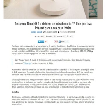 Testamos: Deco M5 é o sistema de roteadores da TP-Link que leva internet para a sua casa inteira – 33 Giga