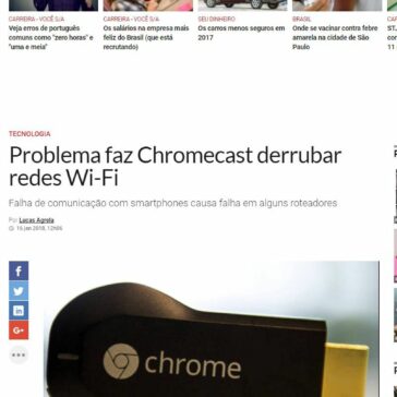 Problema faz Chromecast derrubar redes Wi-Fi – Exame.com