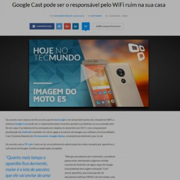 Google Cast pode ser o responsável pelo WiFi ruim na sua casa – Tec Mundo
