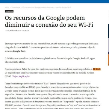 Os recursos da Google podem diminuir a conexão do seu Wi-Fi – Boa Informação
