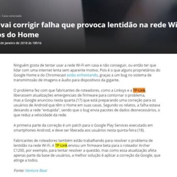 Google vai corrigir falha que provoca lentidão na rede Wi-Fi de usuários do Home – Canal Tech