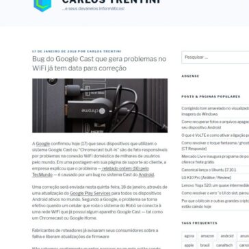 Bug do Google Cast que gera problemas no WiFi já tem data para correção – Carlos Trentini