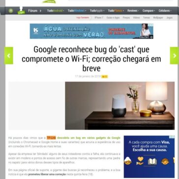 Google reconhece bug do ‘cast’ que compromete o Wi-Fi; correção chegará em breve – Tudo Celular