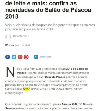 Chocolate Surpresa, muito doce de leite e mais: confira as novidades do Salão de Páscoa 2018 – Terra