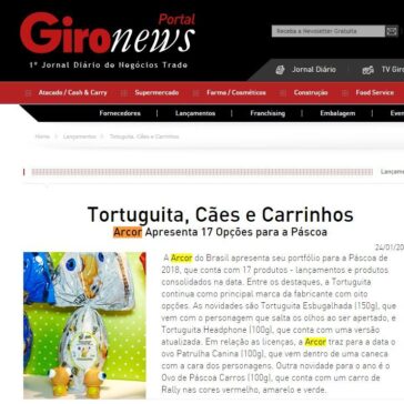 Tortuguita, Cães e Carrinhos – Giro News