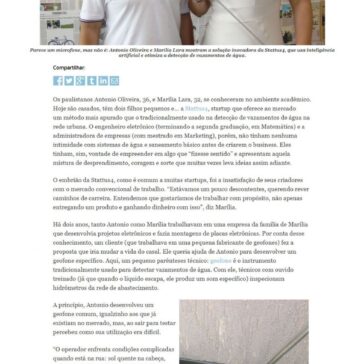 Stattus4, ou como este casal criou um “ouvido biônico” para detectar vazamento de água – Projeto Draft