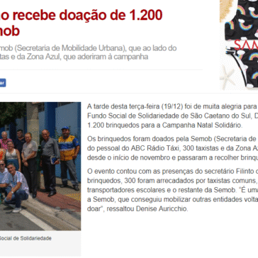 FSS de São Caetano recebe doação de 1.200 brinquedos da Semob – ABC do ABC