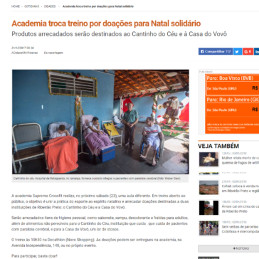 Academia troca treino por doações para Natal solidário – A Cidade On
