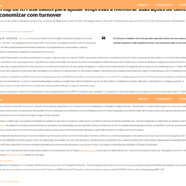 Startup de RH usa dados para ajudar empresas a melhorar suas ações de Gente e economizar com turnover – Comunique-se