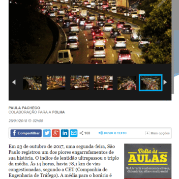 Poder público e aplicativos compartilham dados contra trânsito – Folha de S. Paulo